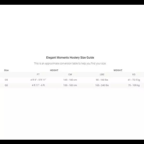 Elegant Moments Black Fishnet Thigh Hi Lace Top Style 1775 Multiple Available - Picture 5 of 5